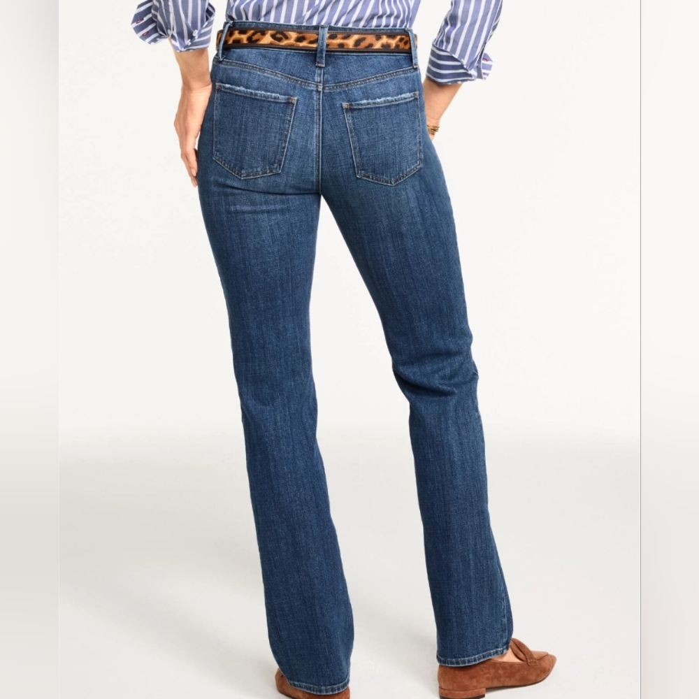 Talbots Barely Boot Jeans Size 16P NWT Emma Dark Wash Petite Classic Preppy - Picture 2 of 11